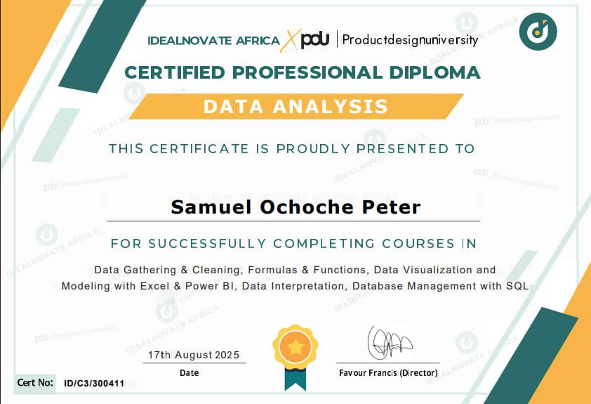 Data Analysis Diploma